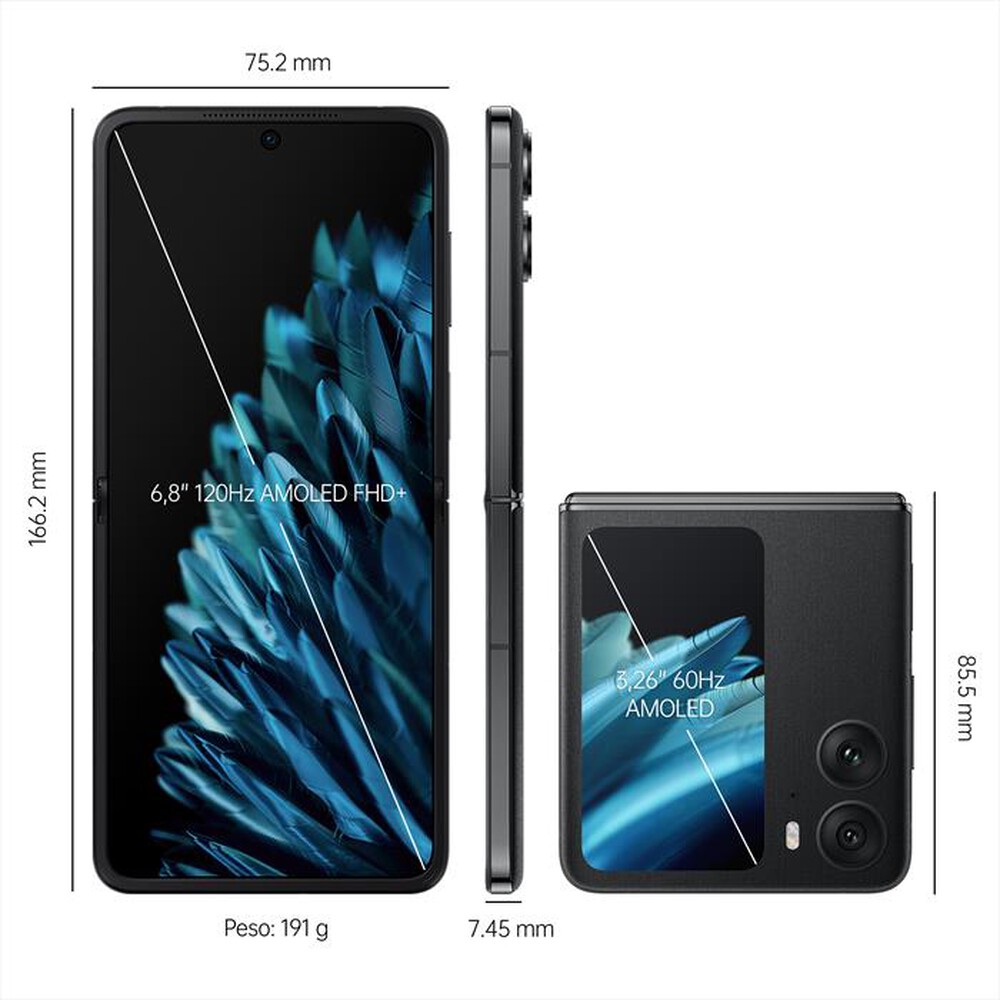"OPPO - Smartphone FIND N2 FLIP 5G-Astral Black"