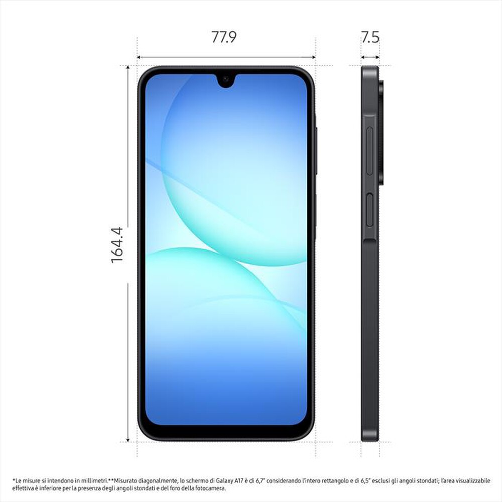 Immagine del prodotto SAMSUNG - Smartphone GALAXY A17 LTE 256GB-Black