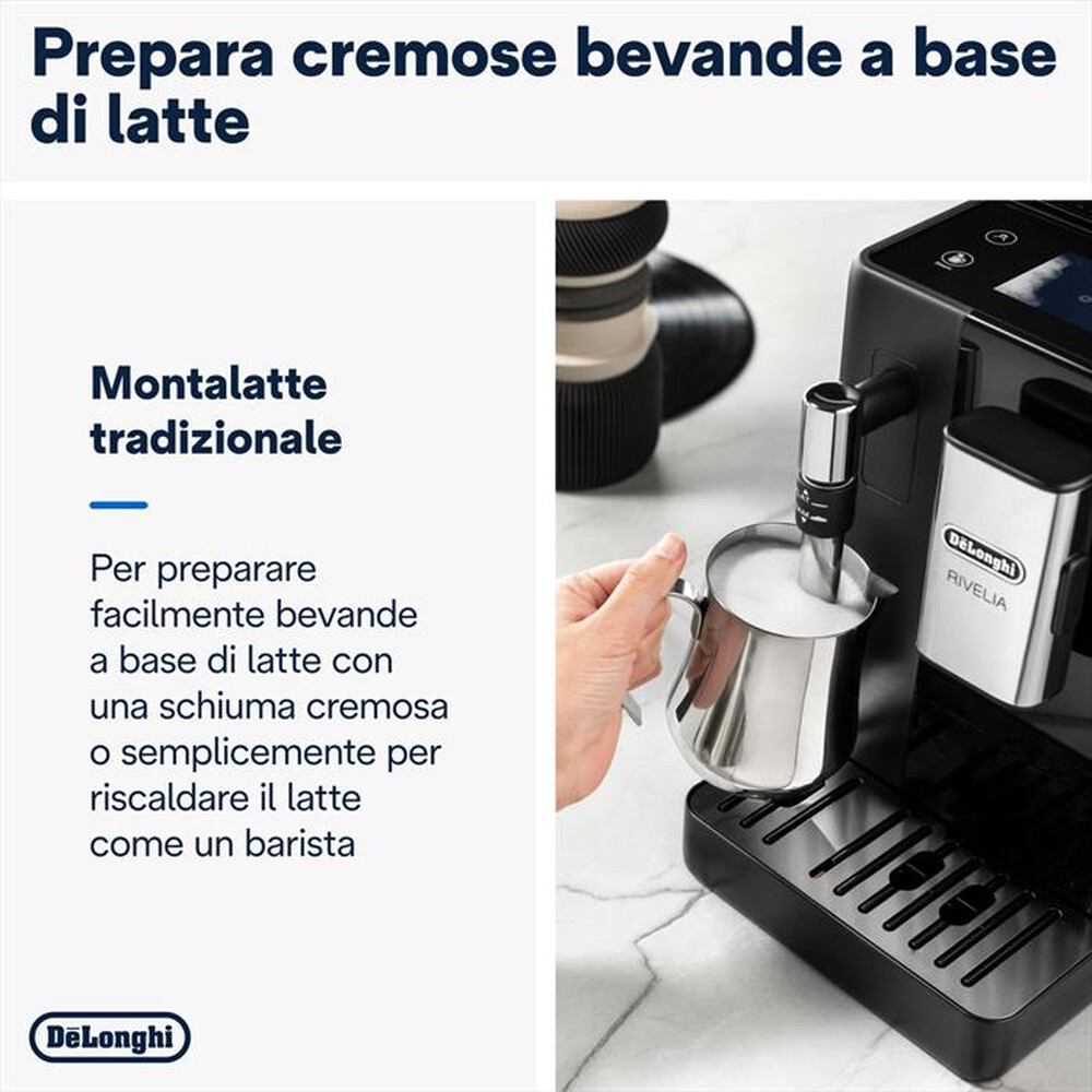 "DE LONGHI - Macchina da caffé Rivelia EXAM440.35.B-Nero (onyx black)"