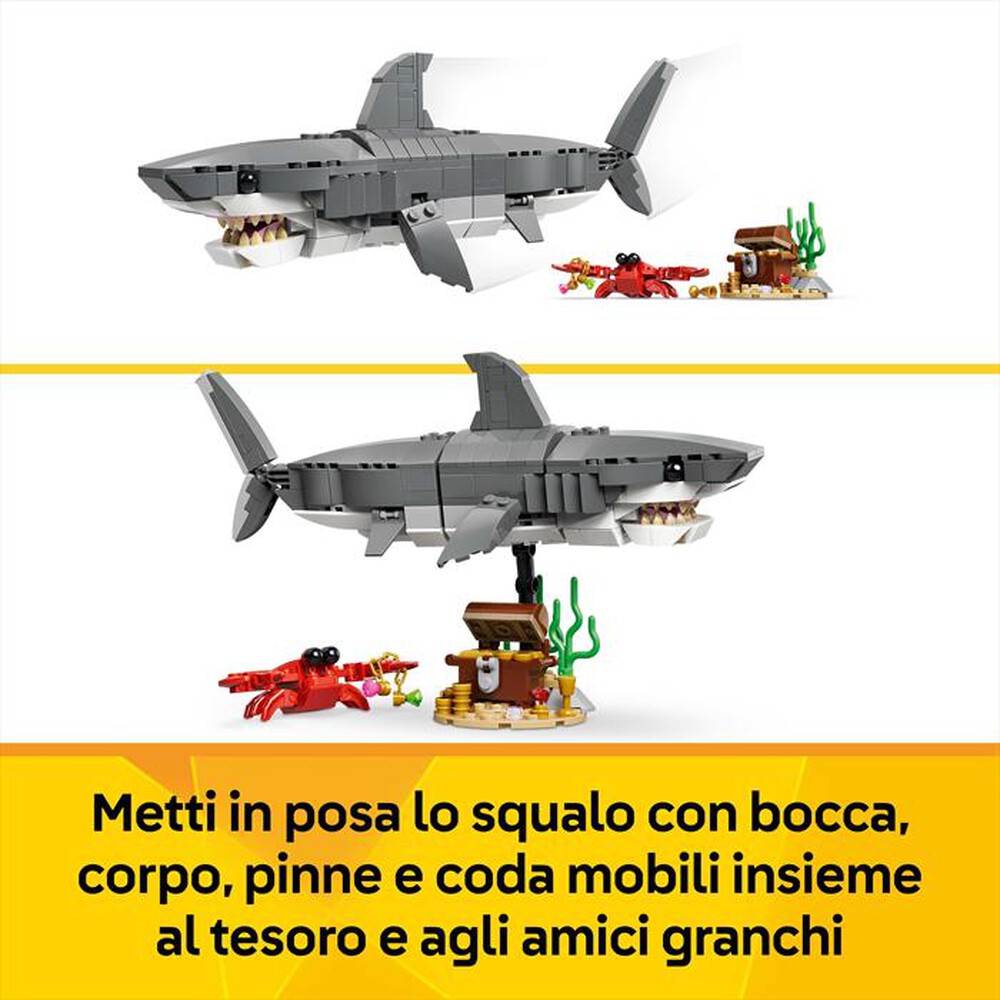 Immagine del prodotto LEGO - CREATOR 3IN1 Squalo con scrigno del tesoro - 31381