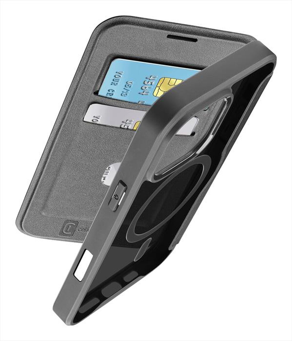 Immagine del prodotto CELLULARLINE - Custodia a libro DAILY MAG per IPHONE 16 PRO-Nero