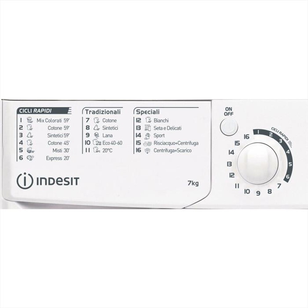 Immagine del prodotto INDESIT - Lavatrice EWC 71252 W IT N 7 Kg Classe E-Bianco