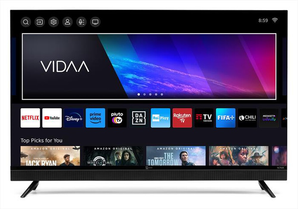 "TELESYSTEM - Smart TV LED UHD 4K 43\" SONIC FL4K SMV13-BLACK"