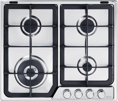 DE LONGHI - Piano cottura a gas PFI 46 GH 4 fuochi 58cm-inox
