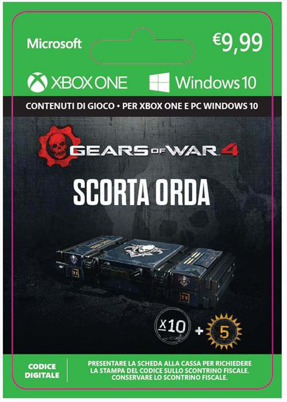 "MICROSOFT - Gears of War 4: Horde Booster Stockpile DLC - "