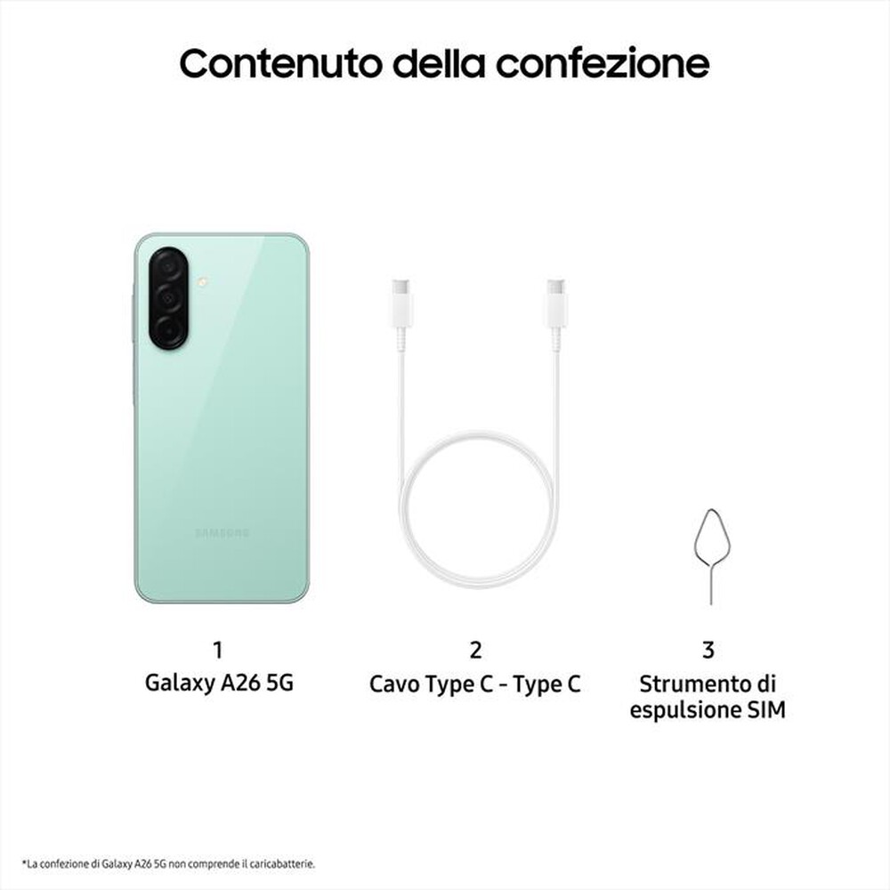 Immagine del prodotto TIM - SAMSUNG Galaxy A26 5G (8/256GB)-Mint