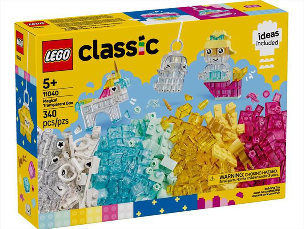"LEGO - CLASSIC Scatola magica trasparente - 11040-Multicolore"