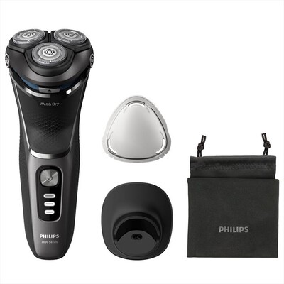 PHILIPS - Rasoio uomo wet & dry S3343/13-Nero