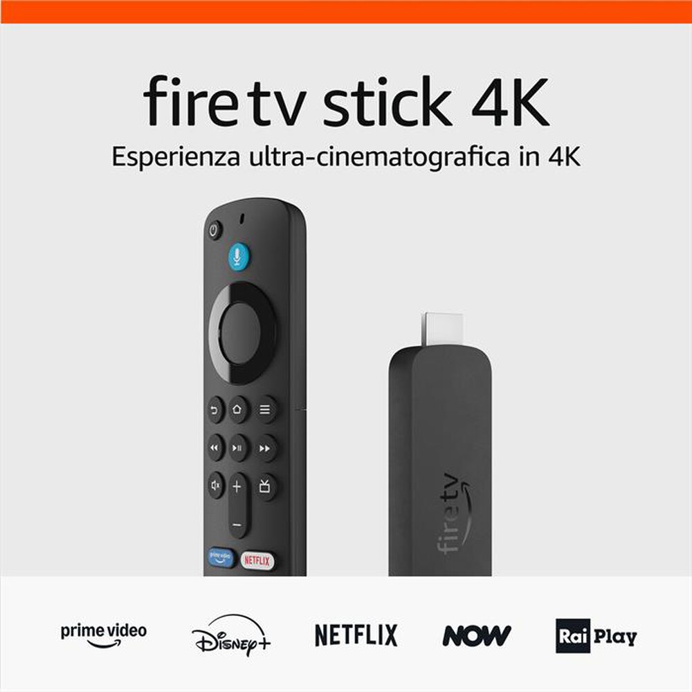 "AMAZON - NUOVO FIRE TV STICK 4K (2024)-Nero"