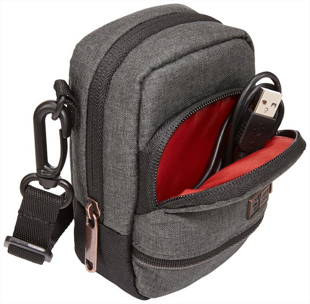 "CASE LOGIC - BORSA TRACOLLA ERA COMPATTE-Grigio"