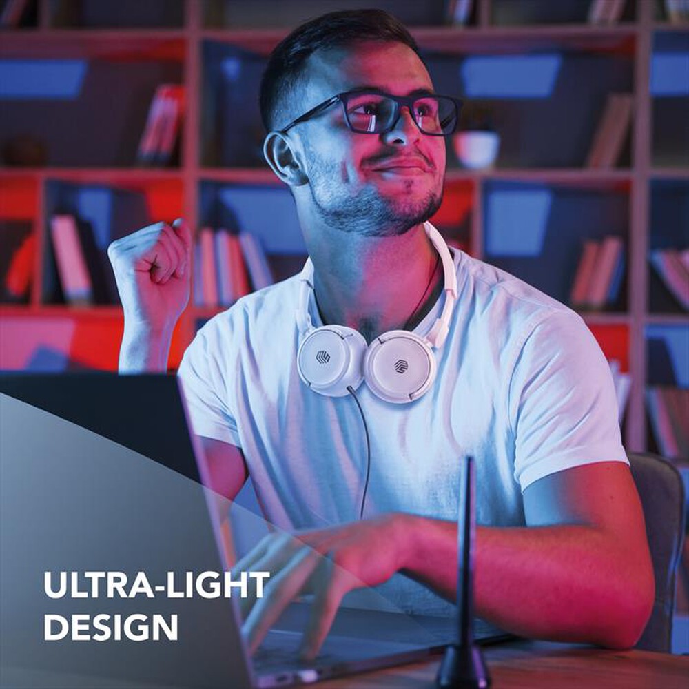 Immagine del prodotto CELLULARLINE - Cuffie a padiglione chiuso MUSICSOUNDFULLCW-Bianco