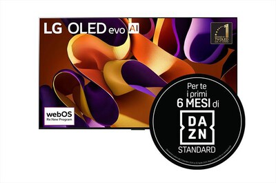 LG - Smart TV OLED evo UHD 4K 77" Serie G4 OLED77G45LW-Argento