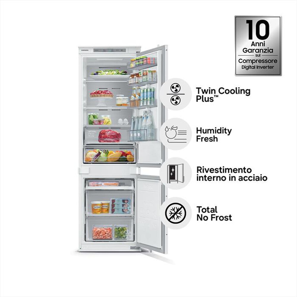 Immagine del prodotto SAMSUNG - Frigorifero incasso BRB26703CWW/EF Classe C 267lt-Bianco