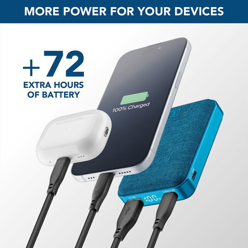 Immagine del prodotto CELLULARLINE - POWER BANK GLAM-Blu