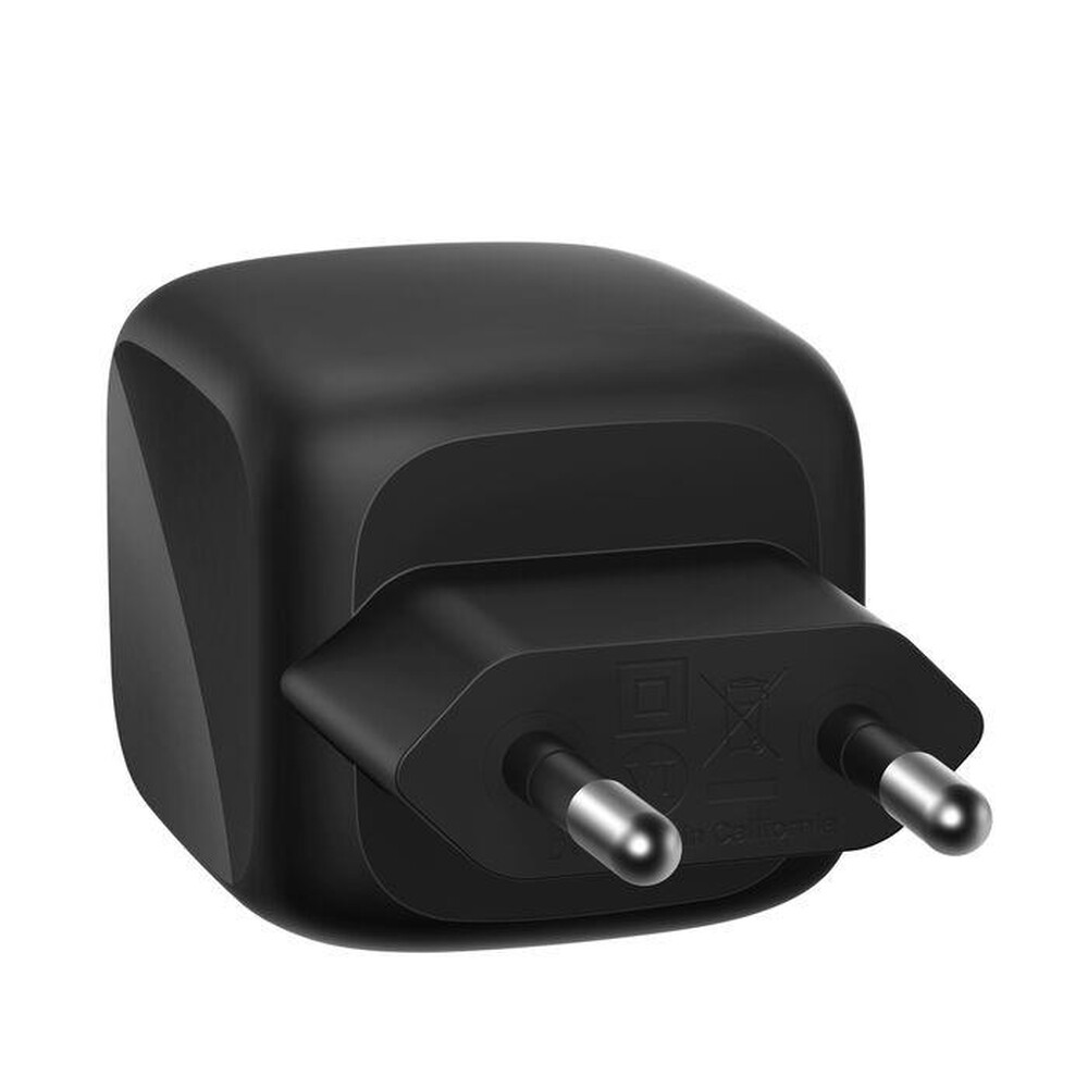 Immagine del prodotto BELKIN - Doppio caricabatteria da parete GAN USB-C da 50 W-Nero