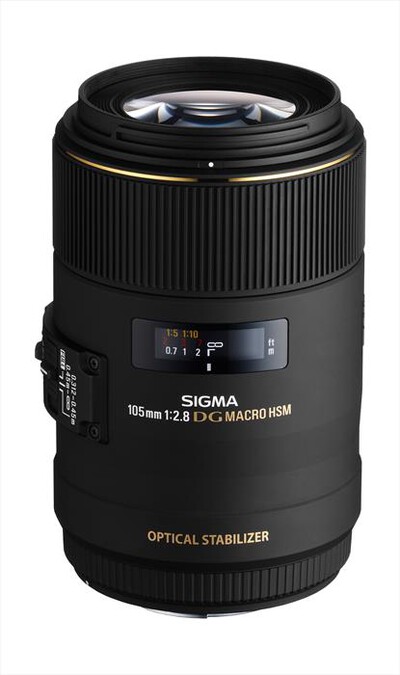 SIGMA - Obiettivo 105mm-F/2.8 MACRO EX DG OS HSM NIKON-NERO