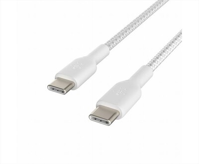 BELKIN - CAVO INTRECCIATO DA USB-C A USB-C 2.0 1M-bianco
