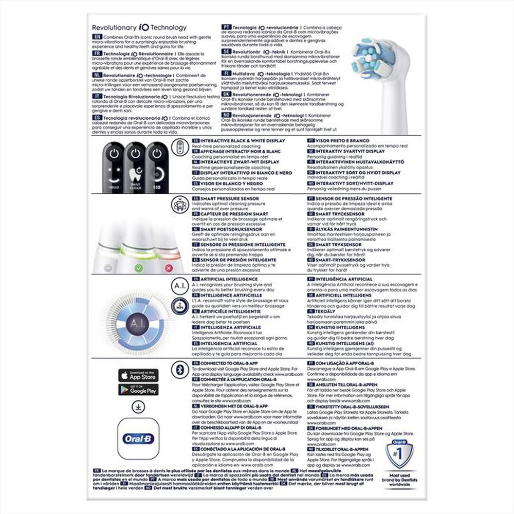 Immagine del prodotto ORAL-B - Spazzolino elettrico IO6 SERIES-Bianco