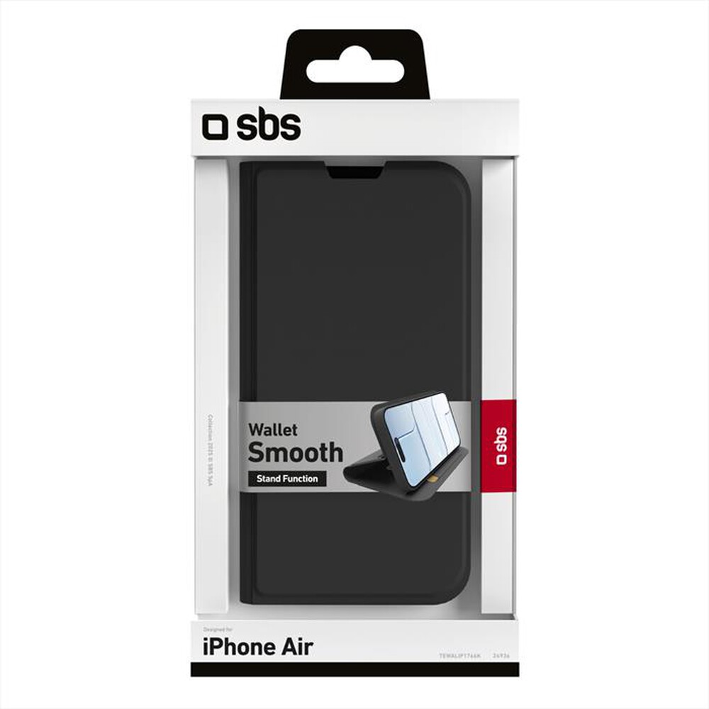 Immagine del prodotto SBS - Cover Wallet smooth per iPhone 17 Ai-Nero