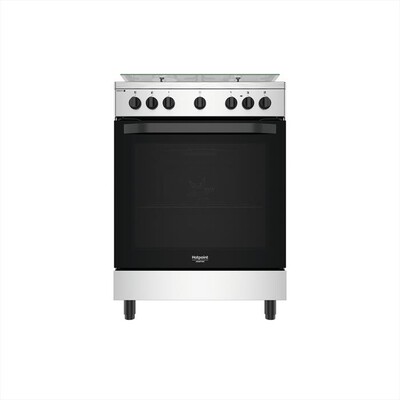 HOTPOINT ARISTON - Cucina HS68G5PHX/E Classe A-Nero, Acciaio inossidabile