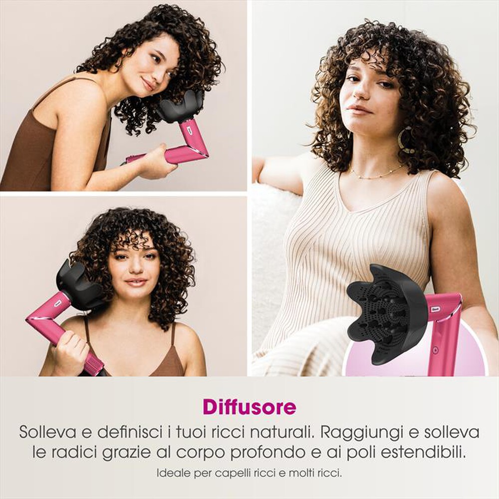 "SHARK - Styler e asciugacapelli FLEXSTYLE LIM ED HD440BPEU-Pink Malibù"