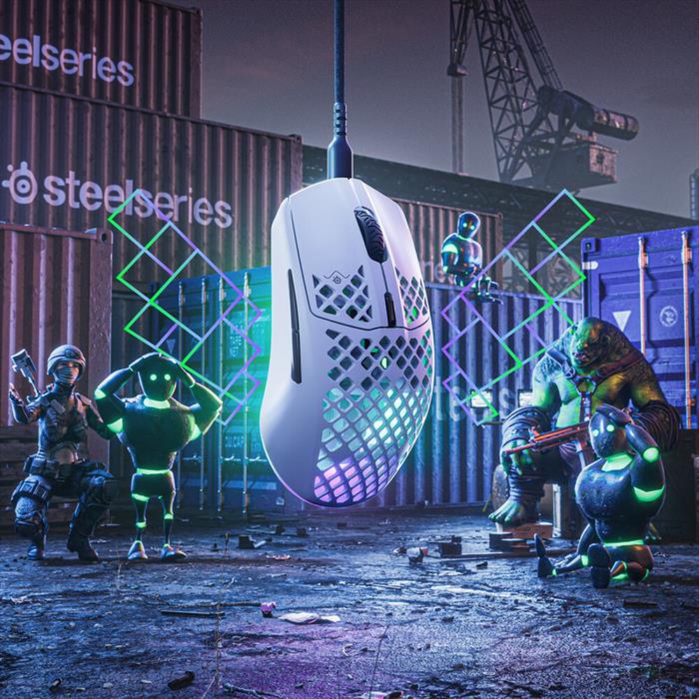 Immagine del prodotto STEELSERIES - Mouse AEROX 3 SNOW-Bianco