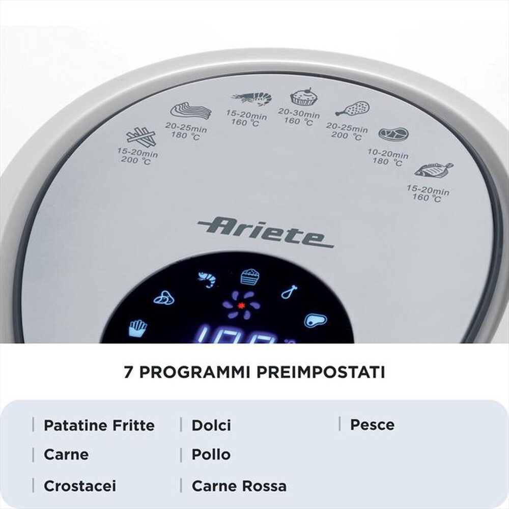 Immagine del prodotto ARIETE - 4618 Airy Fryer XXL Friggitrice ad aria 7L-bianco