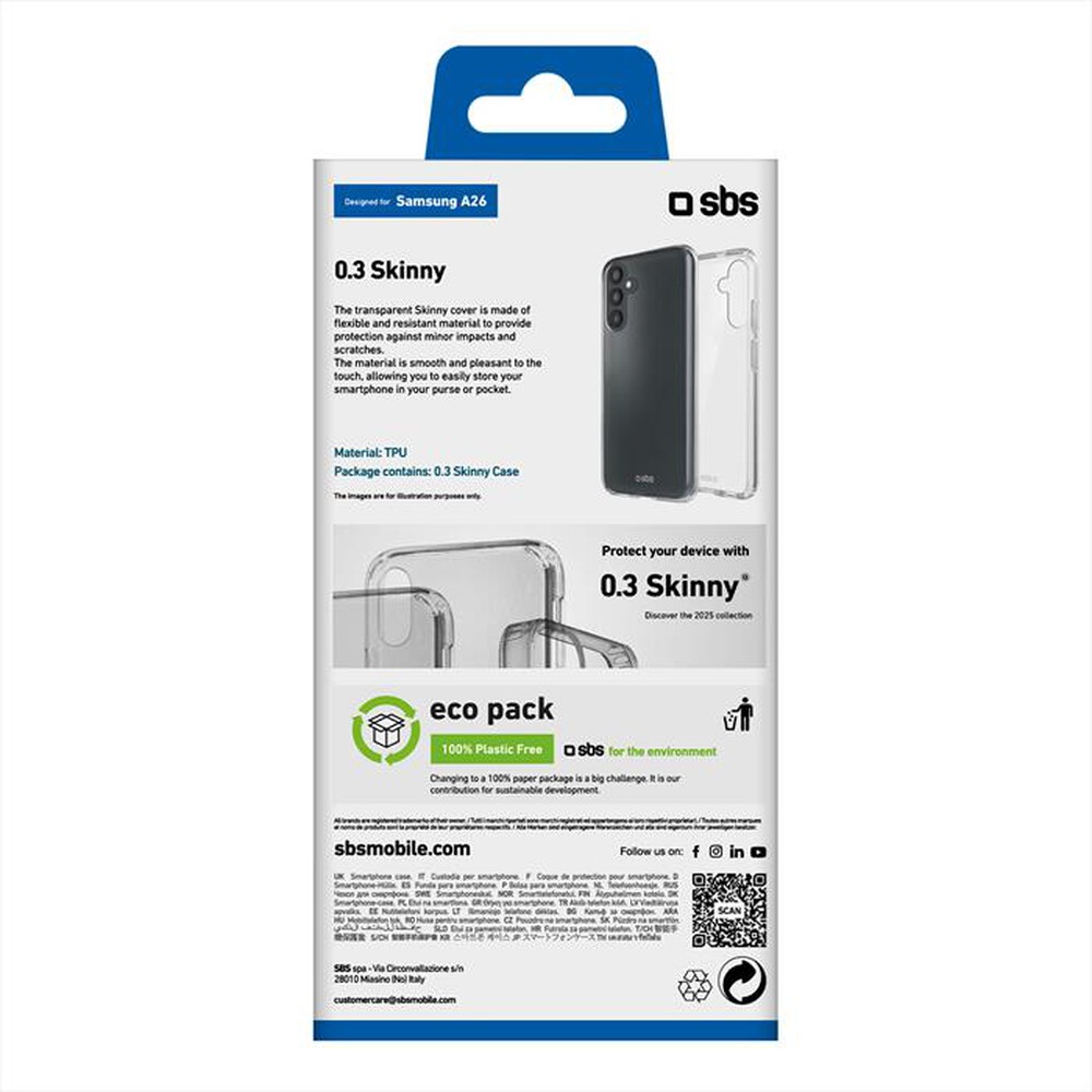 Immagine del prodotto SBS - Cover TESKINSAA26T per Samsung A26-Trasparente