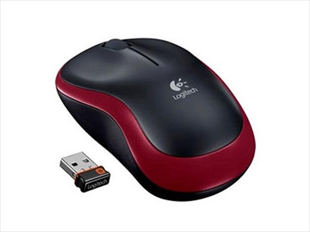 "LOGITECH - Wireless Mouse M185-Rosso"
