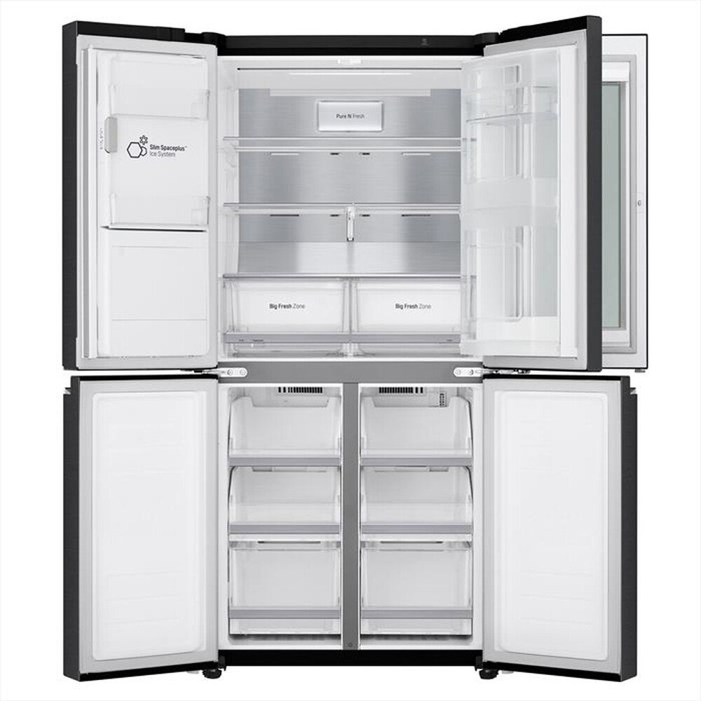 "LG - Frigorifero 4 Porte INSTAVIEW GMX844MC6F Classe F-Nero"