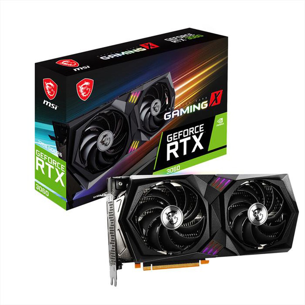 Immagine del prodotto MSI - GEFORCE RTX 3060 GAMING X 12G-Nero