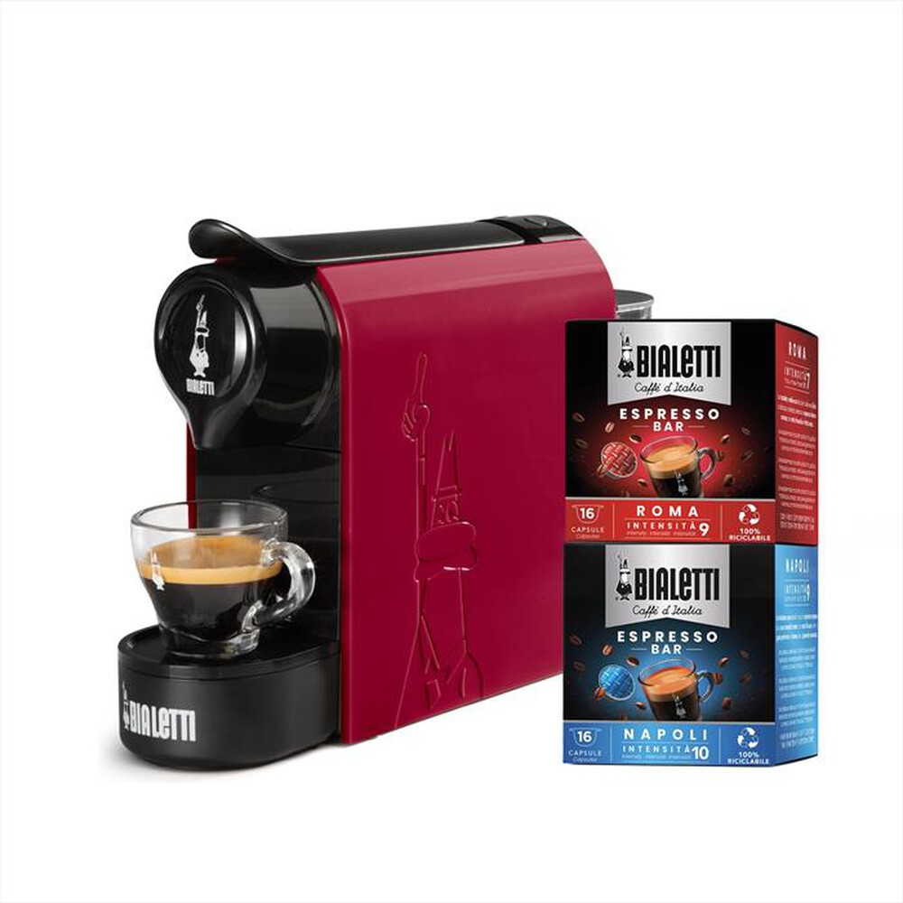 Immagine del prodotto BIALETTI - Macchina da caff&egrave; BUNDLE GIOIA 32CAPS GRAF-rosso