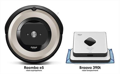 iROBOT - BUNDLE E5152+BRAAVA 390T-Grigio/Bianco