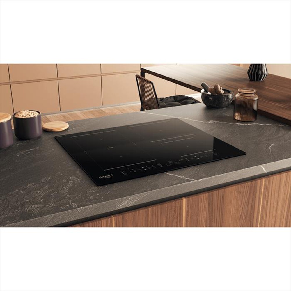 "HOTPOINT ARISTON - Piano cottura elettrico CLEANPROTECT HB 4860C CPNE-Nero"