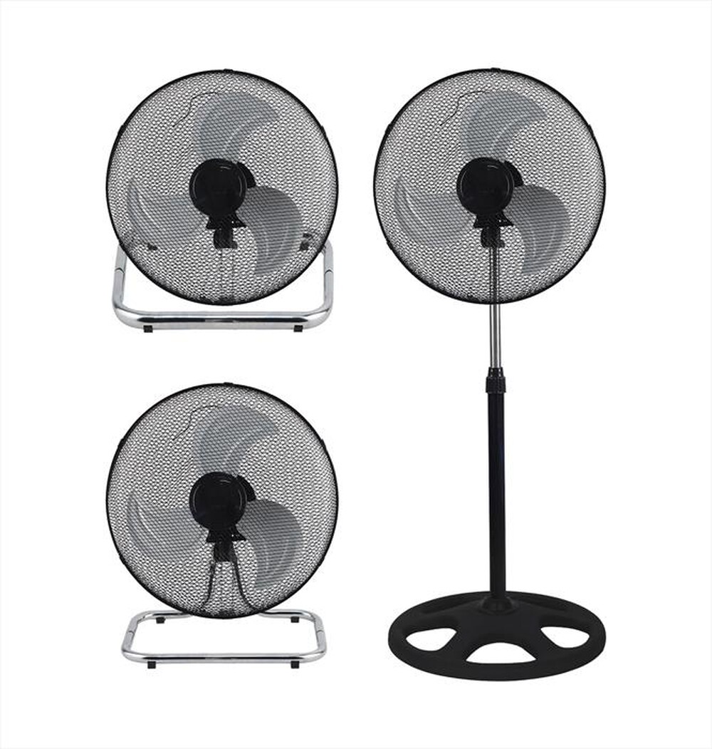 "VINCO - Ventilatore a piantana 3 in 1 45 cm 70718-Nero"