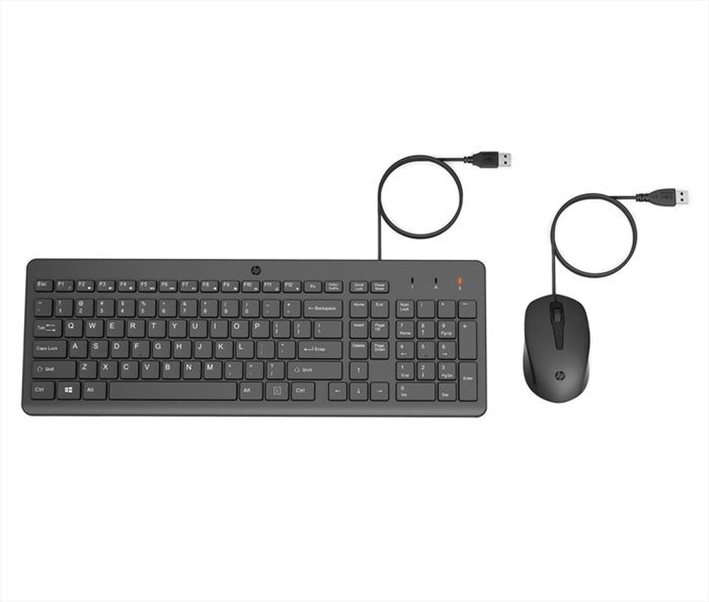Immagine del prodotto HP - 150 TASTIERA E MOUSE CON CAVO-Nera