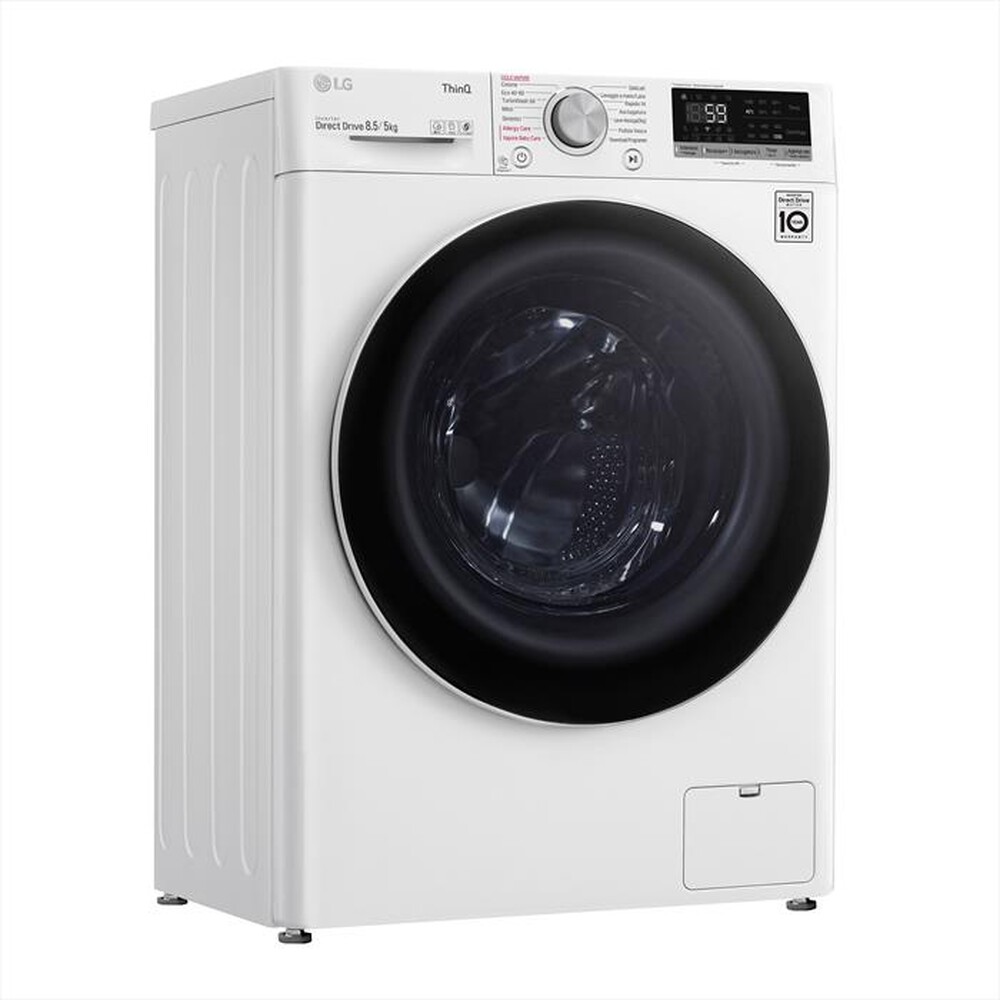 "LG - Lavasciuga F2DV5S8H0E 8,5/5 Kg Classe C-WHITE"