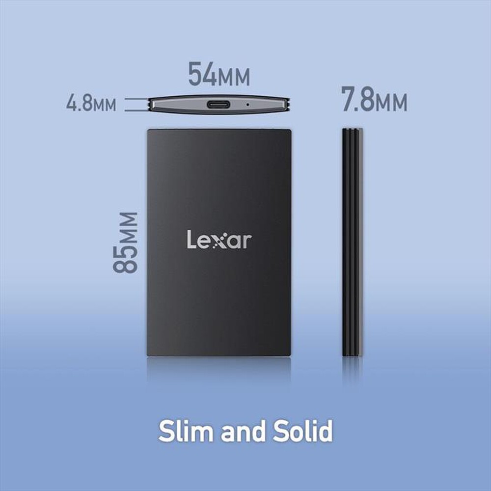 Immagine del prodotto LEXAR - Hard disk esterno SSD 1TB SL500-Black