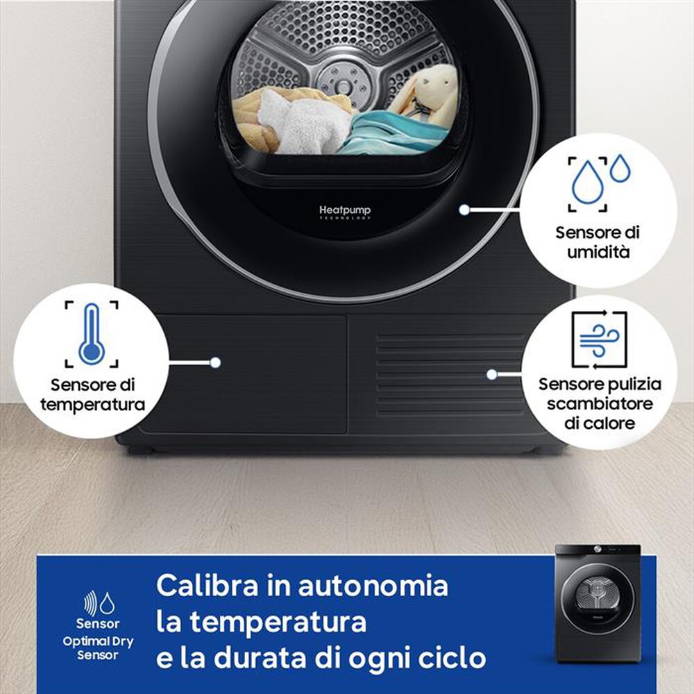 Immagine del prodotto SAMSUNG - Asciugatrice DV90DG6845LBU3 9Kg Classe A-Nero