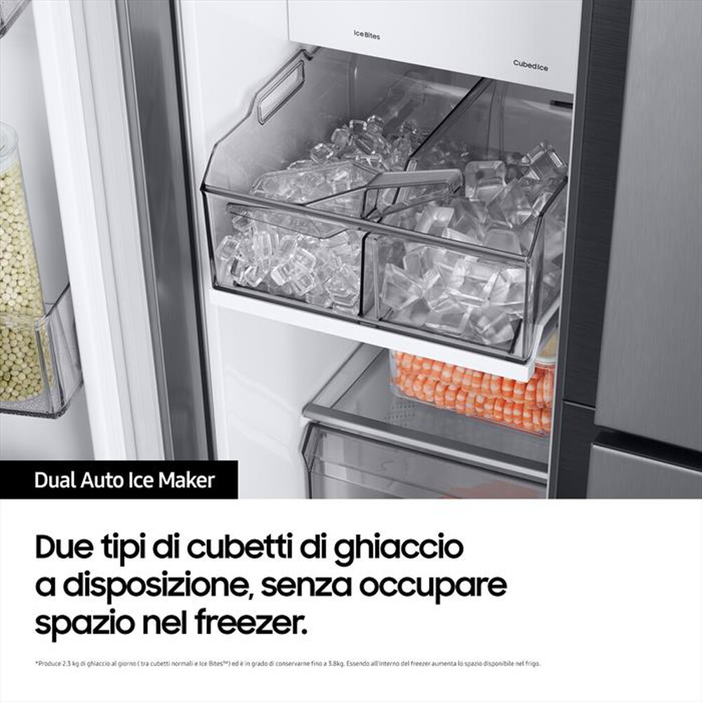 "SAMSUNG - Frigorifero 3 porte RH69B8941S9/EF Classe E 645 lt-METAL INOX"