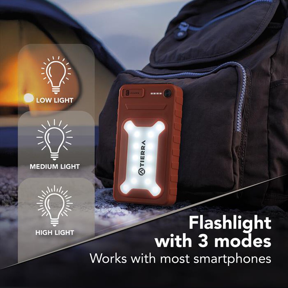 Immagine del prodotto CELLULARLINE - POWER BANK SOLAR 20000-Arancione