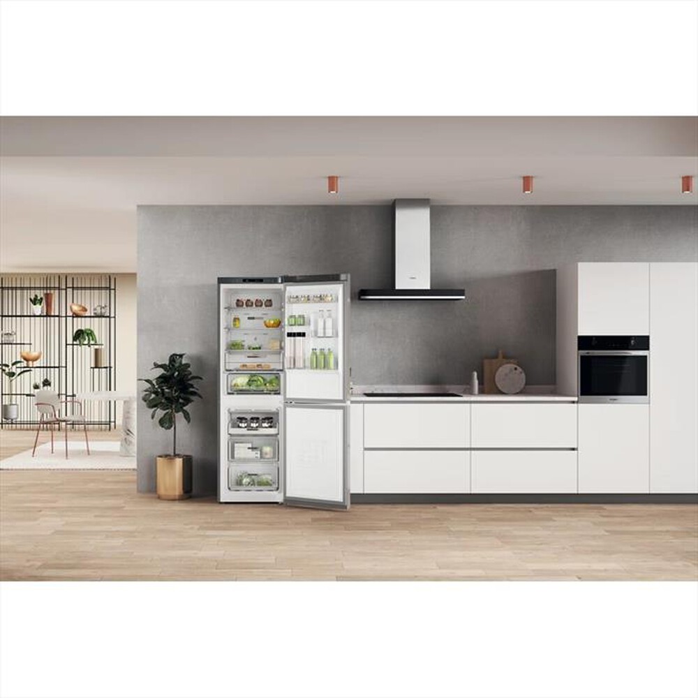 "WHIRLPOOL - Frigorifero combinato W7X 82I OX Classe E 335 lt-Stainless steel"