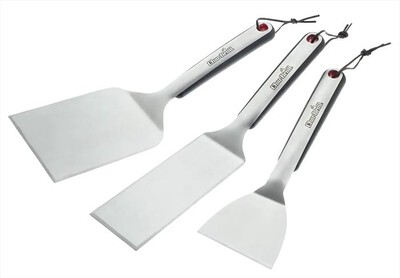 CHAR-BROIL - STARTER KIT 3 PEZZI SPATOLE PER PLANCHA-Silver