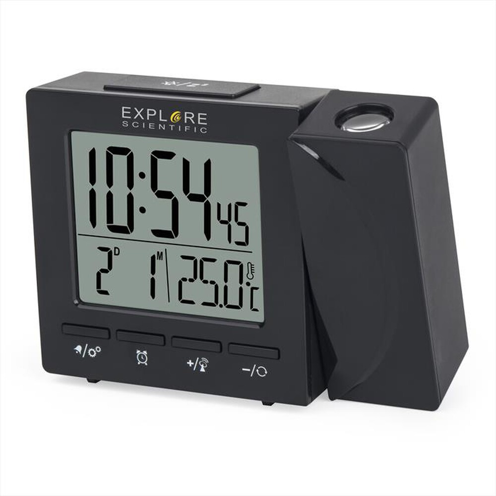 Immagine del prodotto EXPLORE SCIENTIFIC - RDP1001 OROLOGIO RADIOCONTROLLATO CON PROIEZIONE-Black