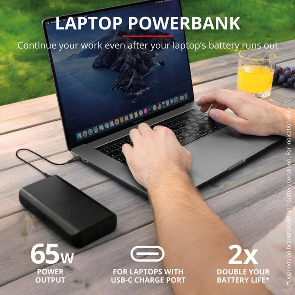 Immagine del prodotto TRUST - LARO 65W USB-C LAPTOP POWERBANK-Black