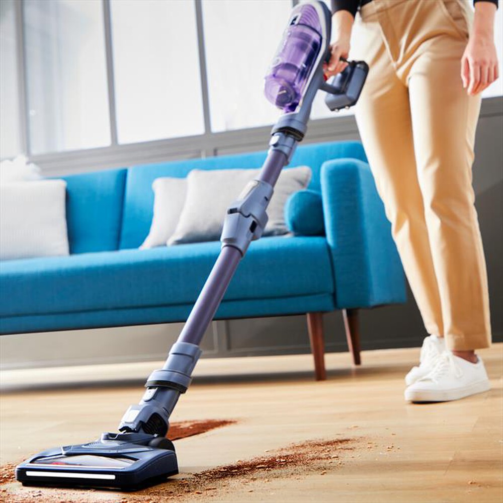 "ROWENTA - RH9639 XFORCE FLEX 8.60 Allergy Scopa elettrica-Viola e grigio interno"