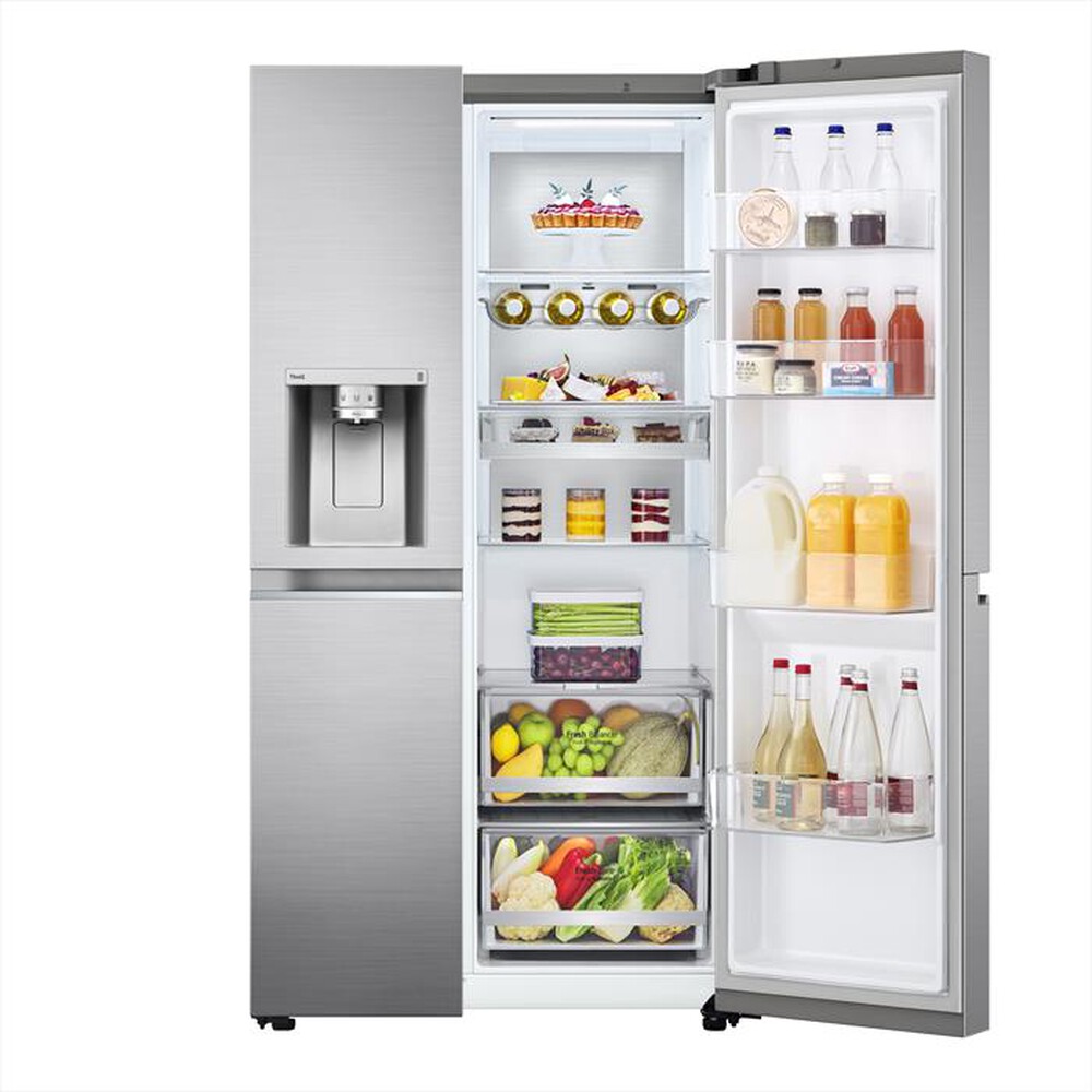 "LG - Frigorifero side by side GSLV90PZAD Classe D 635lt-Acciaio inossidabile"