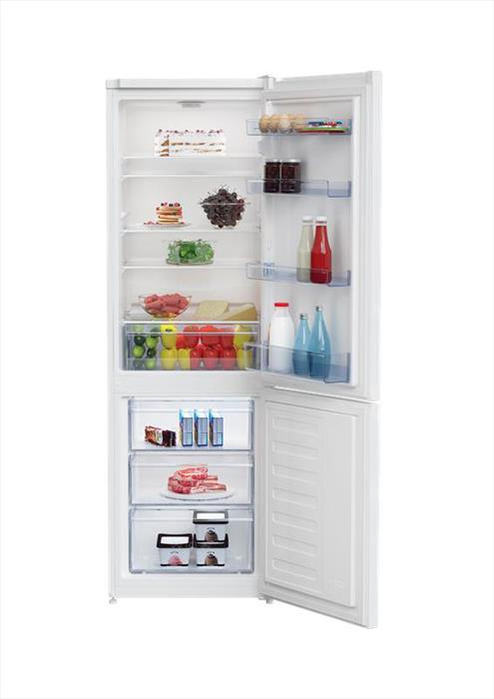 "BEKO - Frigorifero combinato RCSA270K30WN Classe F 270lt-Bianco"