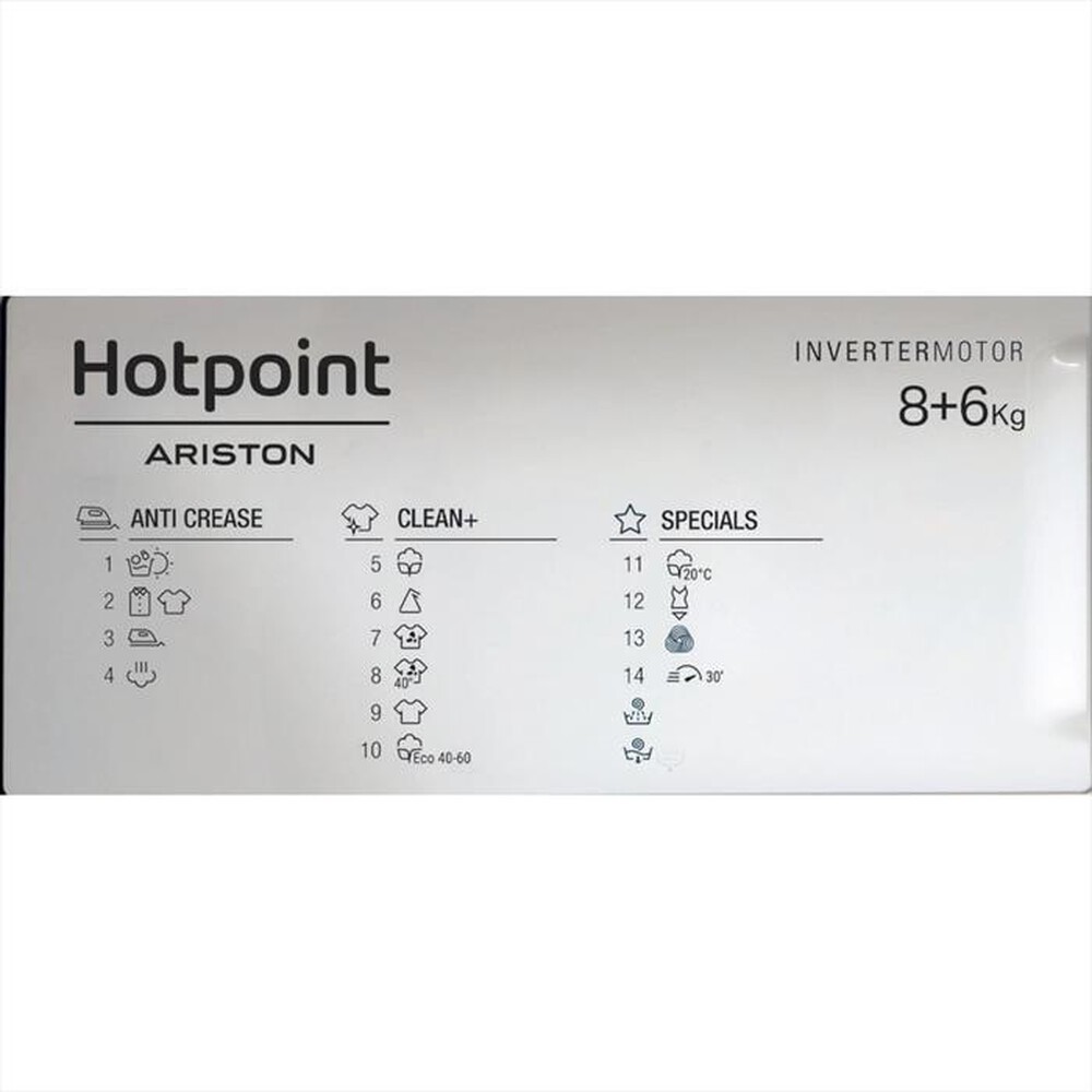 Immagine del prodotto HOTPOINT ARISTON - Lavasciuga BI WDHG 861485 EU 8/6 Kg Classe B-Bianco