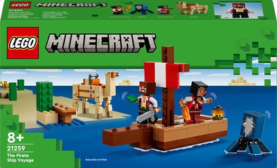 LEGO - MINECRAFT Il viaggio del galeone dei pirati 21259